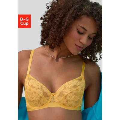 Abbildung von LASCANA Bügel BH, aus zarter, elastischer Jacquardspitze und feinem Mesh, sexy Dessous