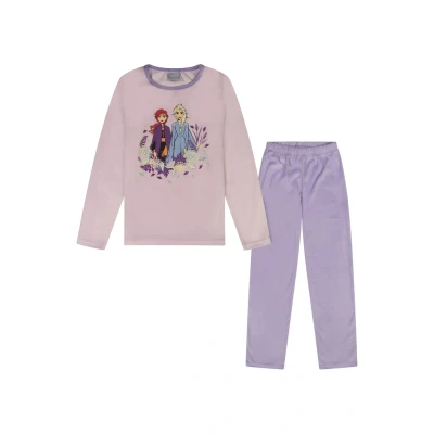 Abbildung von Disney Frozen DIE EISKÖNIGIN Set Nachtwäsche für Kinder, Größe: 134/140, Lila