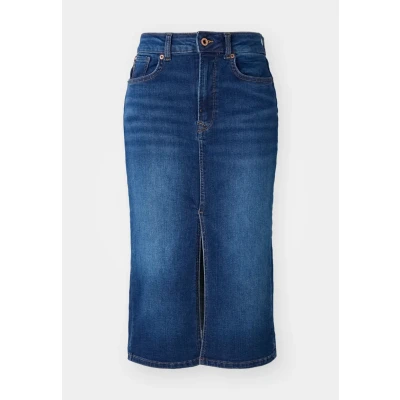 Abbildung von Pepe Jeans MIDI Skirt Bleistiftrock, Damen, Größe: XL, Blue denim
