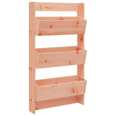 Abbildung von vidaXL Blumentopf Wand Pflanzkübel 3 Fächer 60x18,5x110 cm Massivholz Douglasie (1 St)