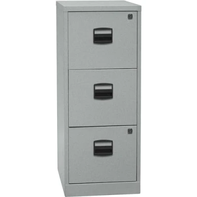 Abbildung von Bisley Home Hängeregistraturschrank PFA, 3 HR Schubladen, 355 Silber, 40 x 41.3 101.5 cm