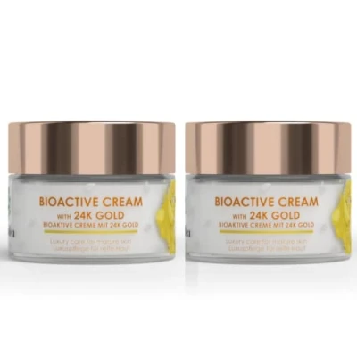 Abbildung von green idea Gesichtscreme mit Gold Anti Falten Creme 24k reife Haut Revitalisierend Aging Feuchtigkeitscreme reine Goldpartikel jugendliche 50 ml