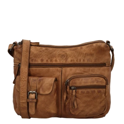 Abbildung von Hide &amp; Stitches Paint Rock Shoulderbag cognac Tasche Damen