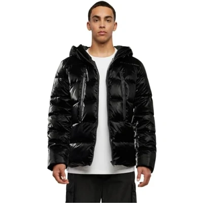 Abbildung von Urban Classics Shark SKIN Puffer Winterjacke, Herren, Größe: 4XL, Black