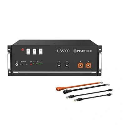 Abbildung von Pylontech 1x US5000 LiFePO4 Batterie 4,8kWh mit Wechselrichter Anschlusskabelset