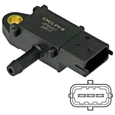 Abbildung von DELPHI DPS00017 Sensor, Abgasdruck OPEL: Astra J Schrägheck, Sports Tourer, Zafira C CHEVROLET: Cruze Kombi