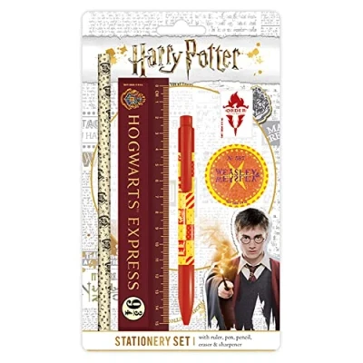 Abbildung von Harry Potter Hogwarts Express Schreibwarenset Set Stifte, Lineal, Radiergummi