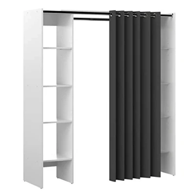 Abbildung von Symbiosis 4021 x 2193r00 Kleiderschrank 2 Spalten Holz weiß/taupe 185,3 182 50 cm