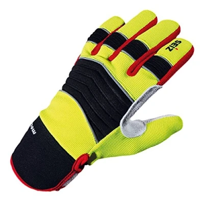 Abbildung von SEIZ Mechanic 800185 Universeller Handschuh für Rettungskräfte, Gr. 11, Gelb/Schwarz/Rot/Grau