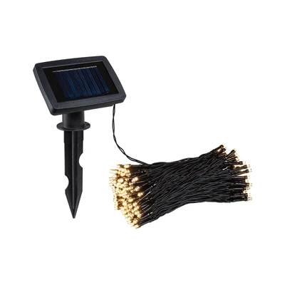 Abbildung von Paulmann LED Gartenstrahler &quot;Solar Lichterkette Aurinka IP44 3000K 0lm/m Schwarz&quot;, 200 flammig