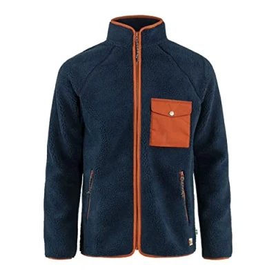 Abbildung von Fjallraven 84158 560 215 Vardag Pile Fleece M/Vardag M Sweatshirt Herren Navy Autumn Leaf Größe S