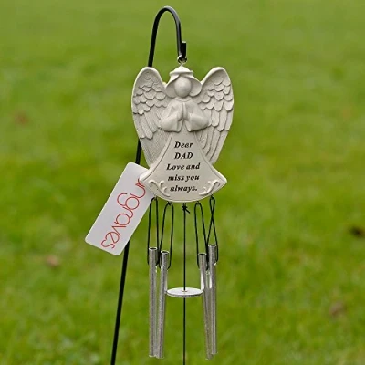 Abbildung von Grab Windspiel &quot;Dear Dad Guardian Angel Love &amp; Miss You&quot;