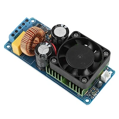 Abbildung von ASHATA Digital Audio Stereo Verstärker, Mono Kanal Endverstärker Klasse D HiFi Power Board,IRS2092S 500W Verstärker Amplifier Board Modul