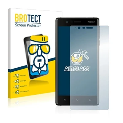 Abbildung von BROTECT Schutzglas für Nokia 3 Schutzfolie Panzer Folie Glas [Extrem Kratzfest 9H, Anti Fingerprint, Ultra Transparent]