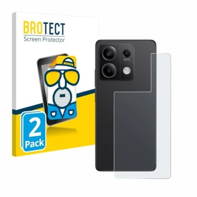Abbildung von BROTECT Entspiegelungs Schutzfolie für Xiaomi Redmi Note 13 Pro 5G (Rückseite) (2 Stück) Matte Displayschutz Folie, Anti Reflex, Fingerprint