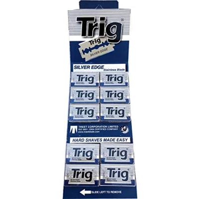 Abbildung von 100 Trig Silver Edge Rasierklingen