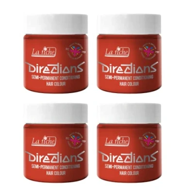 Abbildung von La Riche Directions Semipermanente Haarfarbe 100 ml Dose 4 Packung (Tangerine)