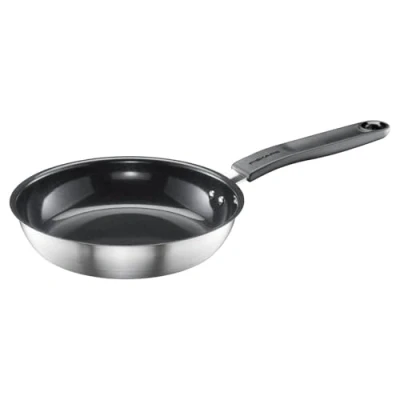 Abbildung von Fiskars 1072249, Round, Gourmet frying pan, Stainless steel, Ceramic, 270 C, steel