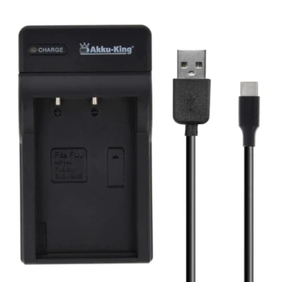 Abbildung von USB Akku Ladegerät kompatibel mit Olympus PS BLS1, BLS5, BLS50