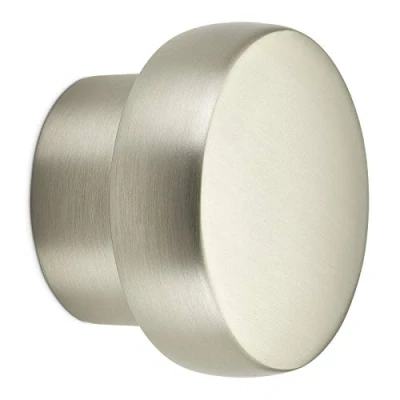 Abbildung von SO TECH® Möbelknopf SW92 BA 16 mm Ø 46 mm, Edelstahloptik matt Küchenknopf Knopf Knauf incl. Schraube
