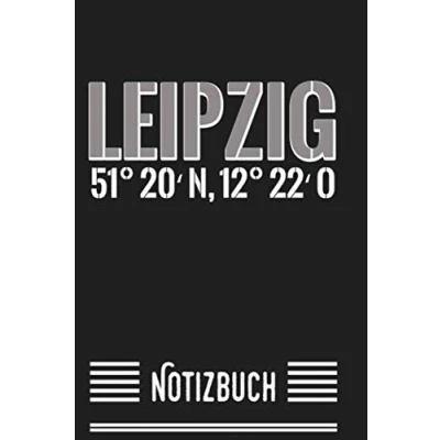 Abbildung von Notizbuch Leipzig: mit 140 Seiten liniertem Papier Heimatstadt Koordinaten