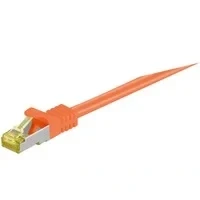 Abbildung von Goobay 91588 RJ45 Patchkabel CAT 6A S/FTP (PiMF) mit 7 Rohkabel / 500 MHz Netzwerkkabel Internetkabel RJ 45 Stecker LAN Kabel Orange 1m