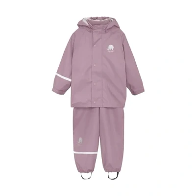 Abbildung von CeLaVi Unisex Basic Rainwear Set solid PU Regenjacke, Mauve Shadow, 150