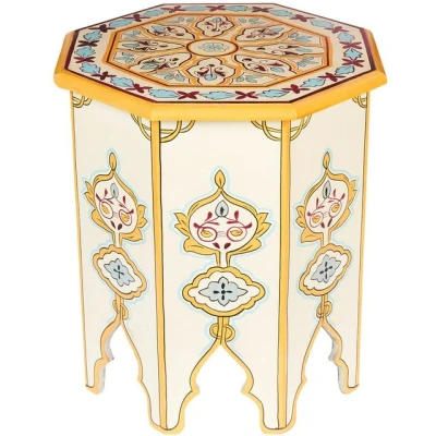 Abbildung von Marrakesch Orient &amp; Mediterran Interior Beistelltisch Orientalischer Gargar, Blumenhocker, Hocker, Handarbeit