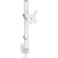 Abbildung von ENDORFY Atlas Single Onyx White, stabile Monitorhalterung, bis zu 27 Zoll, großer Höhenverstellwinkel, Pivot Funktion, VESA 75x75 mm und 100x100 mm, EY8F002