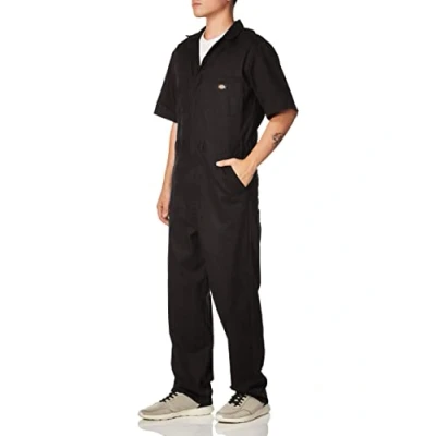Abbildung von Dickies Herren Flex Short Sleeve Coverall Arbeitsanzug, Schwarz V1, L