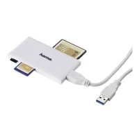 Abbildung von Hama USB 3.0 Multi Kartenleser, SD/microSD/CF/MS, weiß