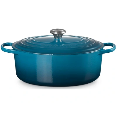 Abbildung von Le Creuset Bratpfanne Oval Signature Deep Teal ø 31 cm / 6.3 Liter