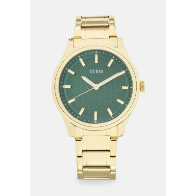 Abbildung von Guess DEX Uhr Green sunray/goldcoloured, Herren, Größe: One Size, sunray/gold coloured
