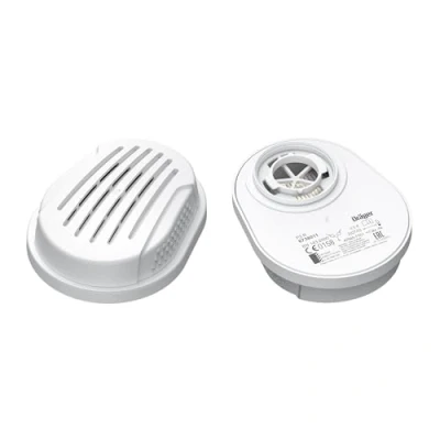 Abbildung von Dräger X plore Bajonett Partikel Filter P3 R mit Gehäuse für Aerosole/Partikel 1 Paar Ersatzfilter Voll und Halbmasken 3300, 3500 5500