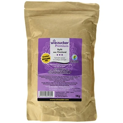 Abbildung von Wiezucker Premium Birkenzucker aus Finnland Xylit, hergestellt Laubhölzern kein Mais, 1er Pack (1 x 1 kg)