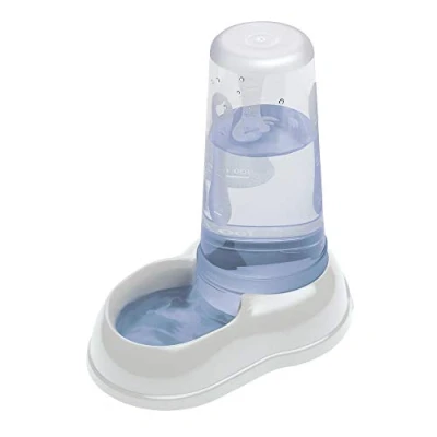 Abbildung von Ferplast Futter oder Wasserspender für Hunde und Katzen AZIMUT 600 Futtertrog Wasser 0,6 Liter, Rutschfester Boden, 12,5 x 19 H 19,5 cm Weiss
