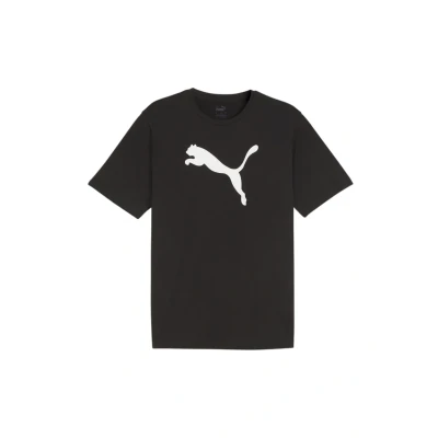 Abbildung von Puma Teamrise LOGO Tshirt print, Herren, Größe: Medium, Schwarzweiss