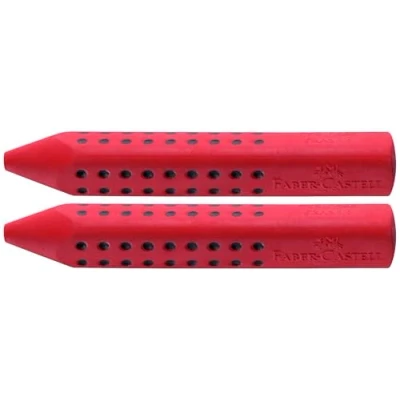 Abbildung von Faber Castell Dreieckradierer Grip 2001 (Rot, 2 Stück)