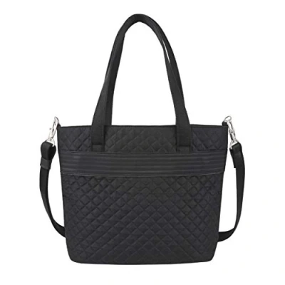 Abbildung von Travelon Diebstahlsichere Boho Tragetasche, Schwarz, Einheitsgröße