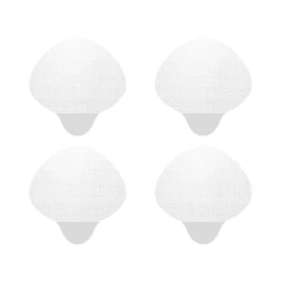 Abbildung von Zehenloch Schutz (BIG TOE HOLE PREVENTER) Selbstklebende Flicken/Patches zum Reparieren und Vorbeugen von Löchern am großen Zeh. Für Sneaker Schuhe mit Mesh. [Weiß, 4 Stk. (L+R) SPARPACK]