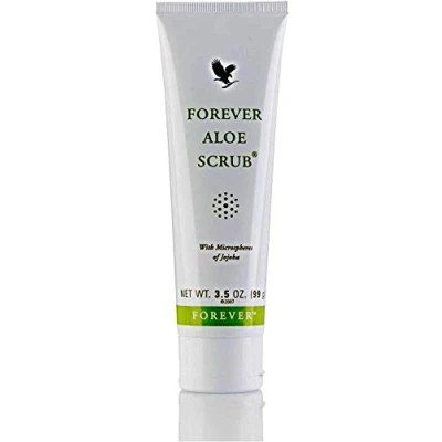 Abbildung von Forever Living Aloe Scrub verwendet Mikrokugeln von Jojoba für eine sanfte Reinigung.