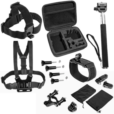Abbildung von yayago Mehrteiliges Set für GoXtreme Black Hawk 4k inkl. Tasche