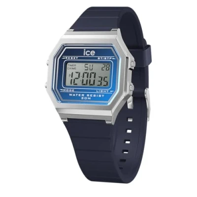 Abbildung von ICE watch Chronograph digit retro sunset Small, Quarzuhr, Armbanduhr, Damenuhr, digital, Silikonarmband, Stoppfunktion