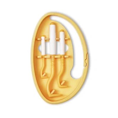 Abbildung von Tick Twister® ClipBox mit 3 Zeckenentferner zum Entfernen von Zecken bei Hunden, Katzen, Pferden und Menschen Original hergestellt in Frankreich (Orange)