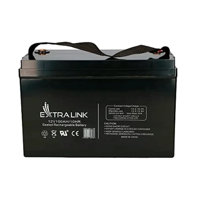 Abbildung von EXTRALINK 12v Batterie 100AH AGM VLRA Gel Solarbatterie Bedienungslos Versorgungsbatterie Auto Solar Akku Wohnmobil Boot Camping Camper Widerstandsfähig