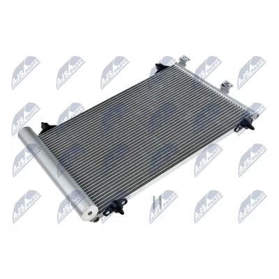 Abbildung von NTY CCS CT 012 Klimakondensator mit Trockner Aluminium 560 R 134a CITROËN: Berlingo / First I, Xsara Picasso, PEUGEOT: Partner I Combispace
