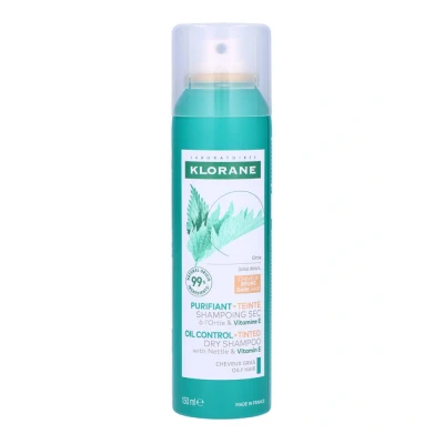 Abbildung von Klorane Trockenshampoo Ortie braune Haare 150 ml Für fettiges haar