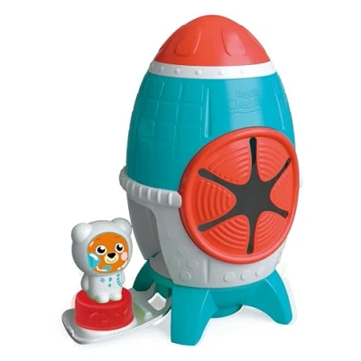 Abbildung von Clementoni Soft Clemmy Sensorische Rakete mit weichen Bausteinen &amp; Figur für Babys Kleinkinder ab 6 Monaten Sensorik Spielzeug Bauklötzen 17806