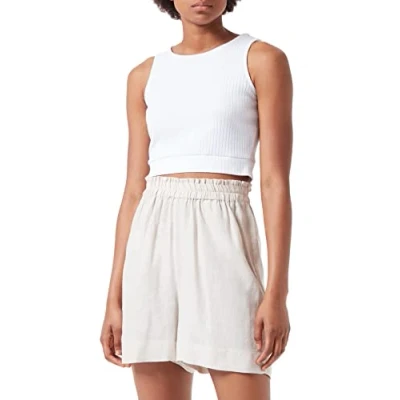 Abbildung von ONLY Damen ONLTOKYO HW Linen Blend PNT NOOS Shorts, Moonbeam, XXS