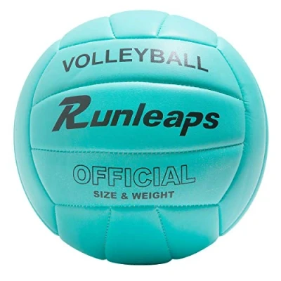 Abbildung von Runleaps Volleyball, Beachvolleyball Weicher Touch Volley Ball Training für Beach Outdoor Indoor Spiel, Größe 5